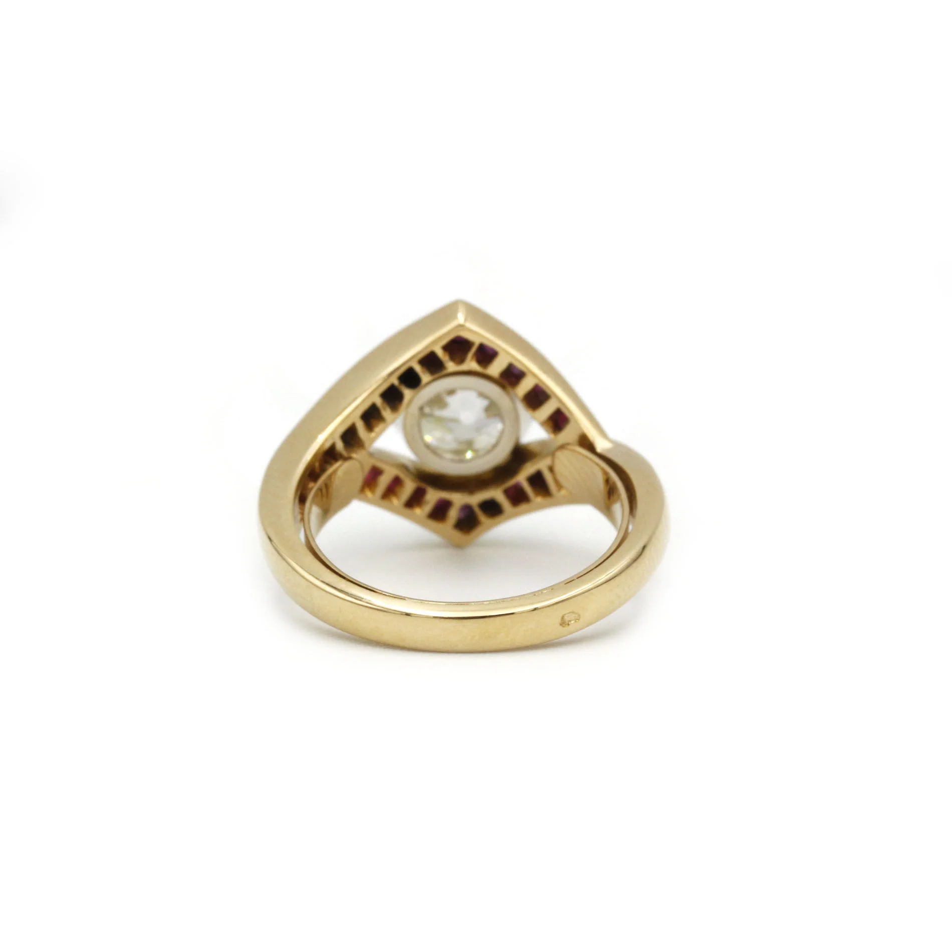 Ring - Gold, diamonds & rubies - Image 3