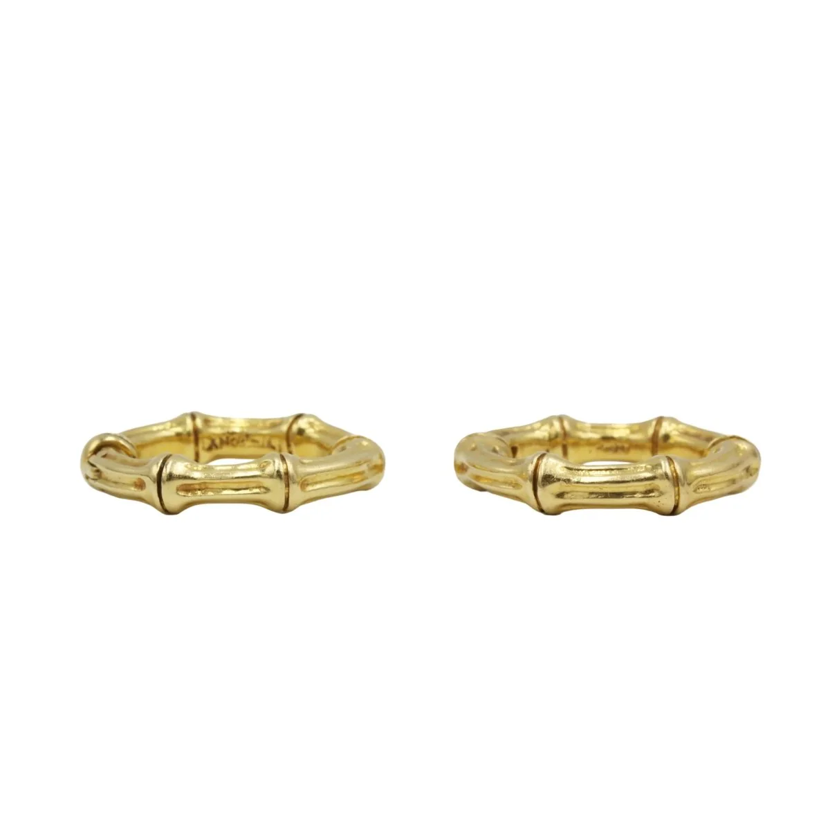 Cufflinks TIFFANY & CO. "Bamboo" in yellow gold
