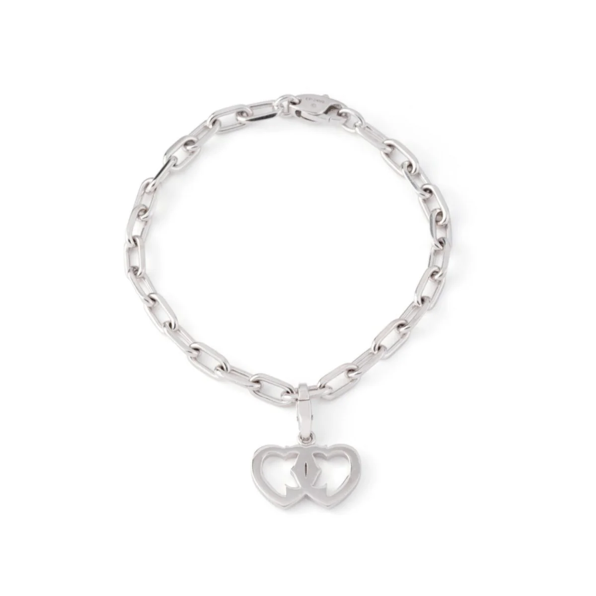 CARTIER Heart Mesh bracelet in white gold