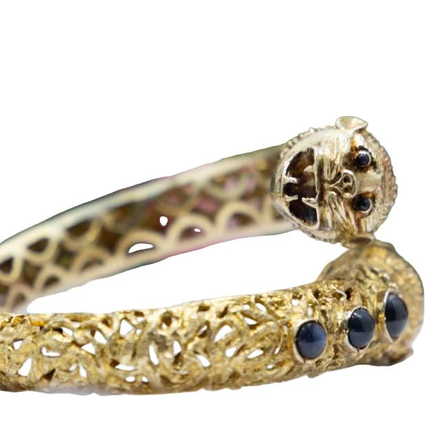 ZOLOTAS "Chimera" bracelet in yellow gold, sapphires and diamonds - Image 3