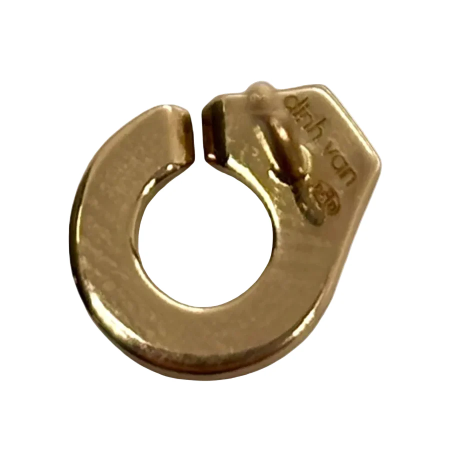 DINH VAN "Handcuffs" stud earrings in yellow gold and diamonds - Image 3
