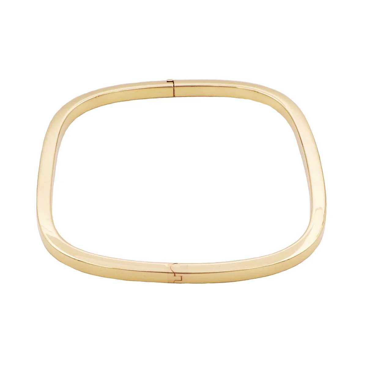 Yellow gold bangle bracelet
