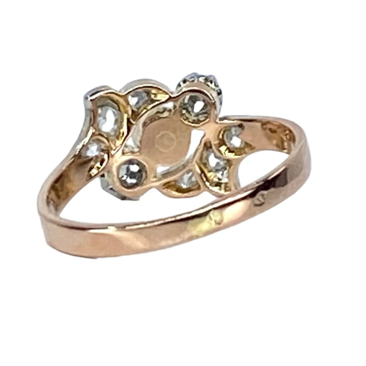 Ring in 18-carat gold, diamonds and pearl. Circa 1900 - Image 6