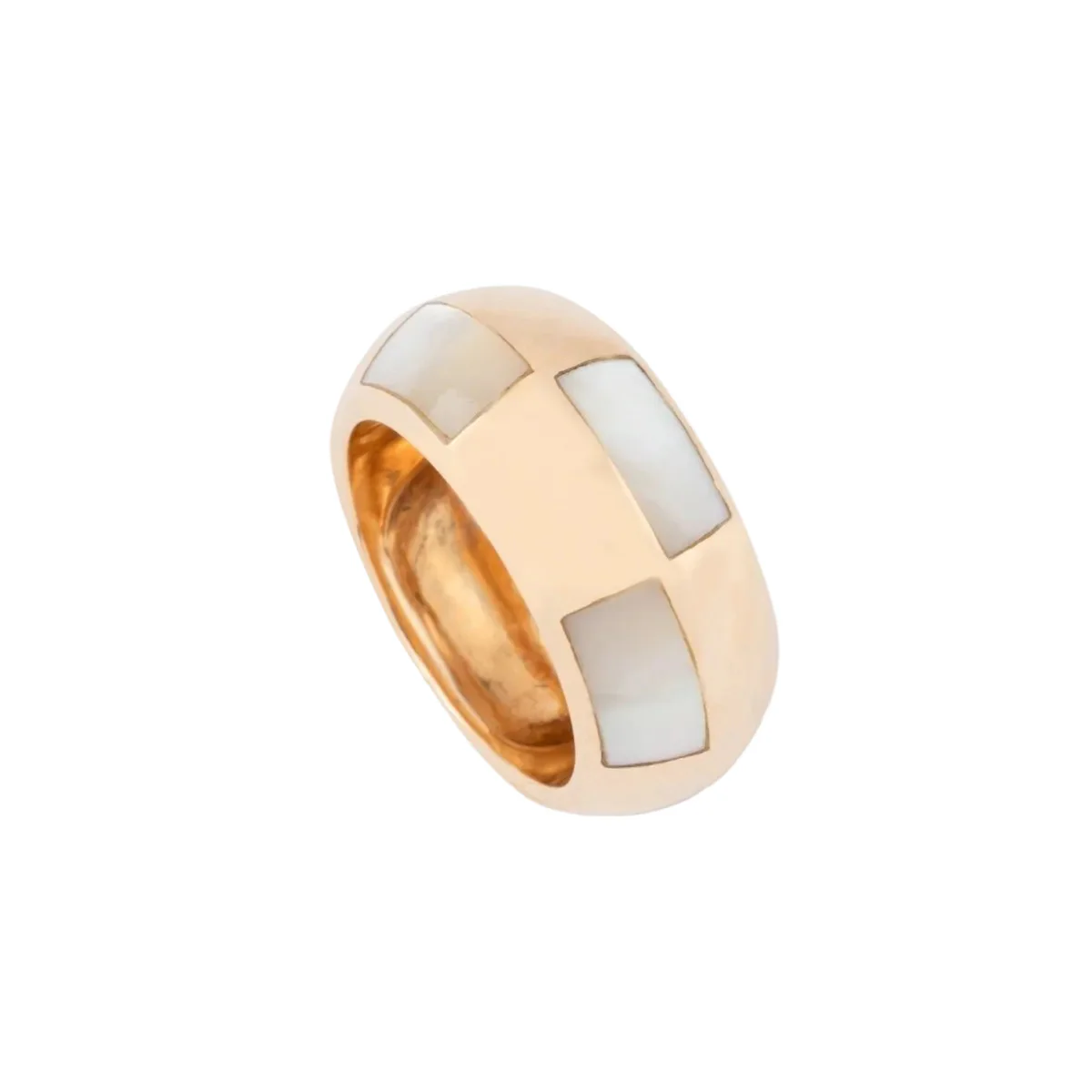 Ring MAUBOUSSIN headband in yellow gold and mother-of-pearl - Image 2