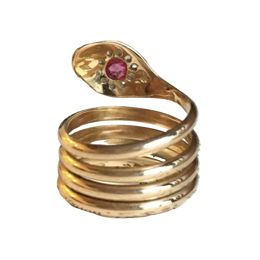 Rose gold, Ruby and Diamond Bandeau Ring - Image 3