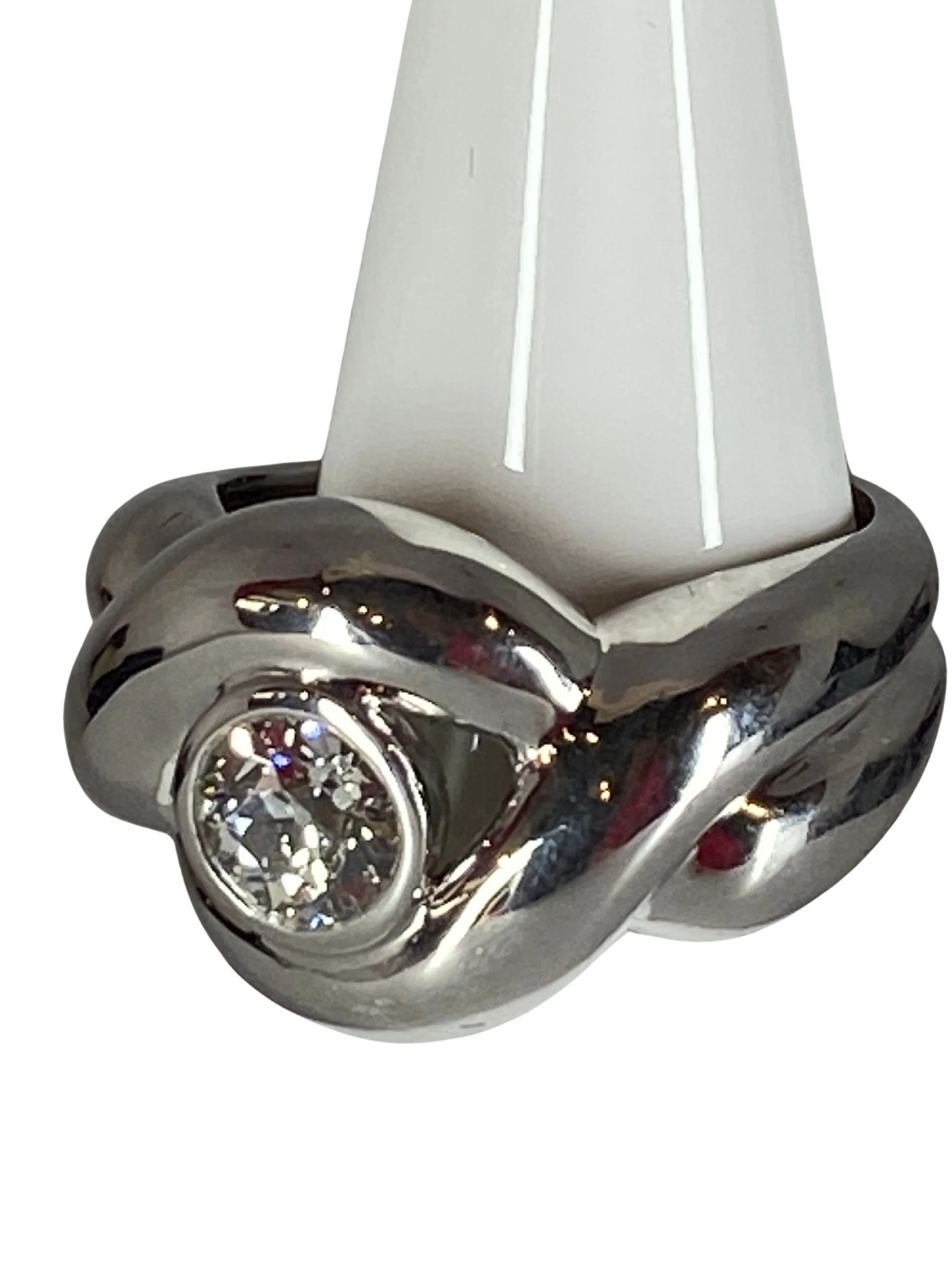 Ring Headband in white gold and diamond - Image 3