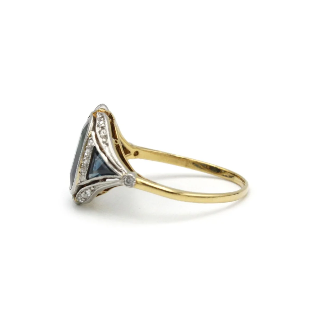 Ring - Gold, sapphires and diamonds - Image 3