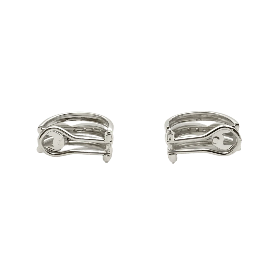 Earrings Clips in white gold and diamonds - Image 3