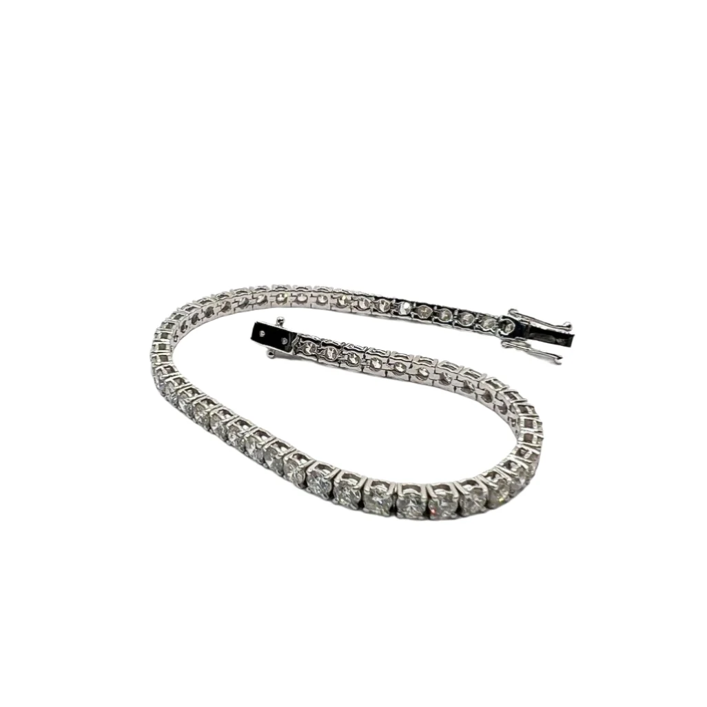 Bracelet Line in white gold and diamonds - Image 3