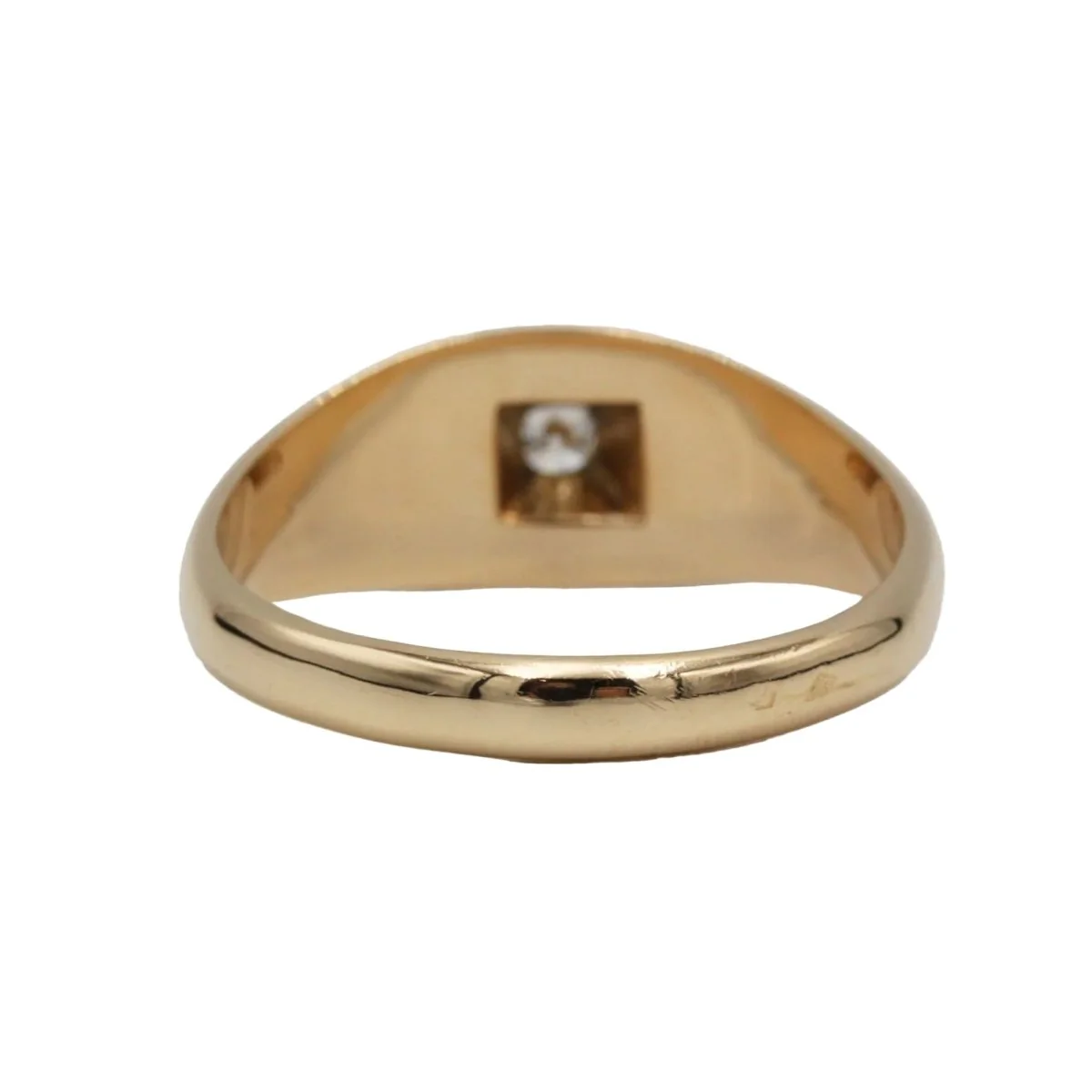 Jonc ring in yellow gold and diamond - Image 4