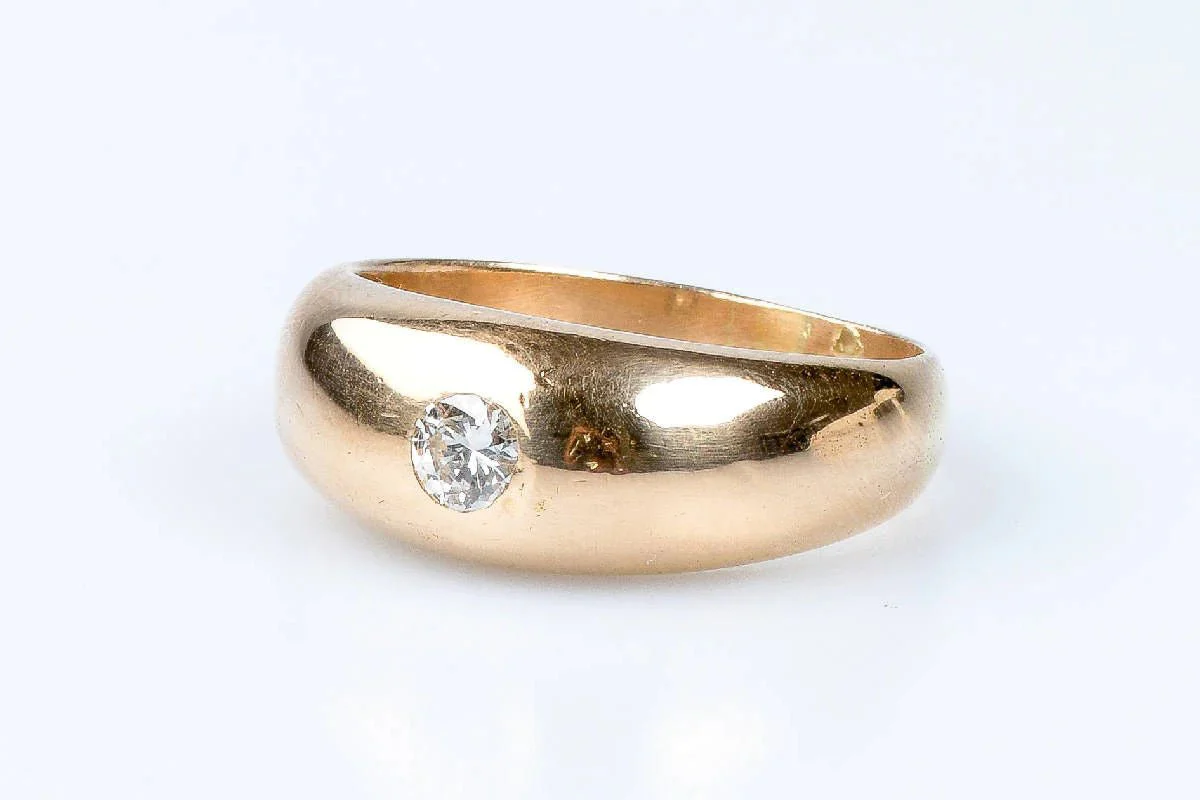 Diamond ring in 18k yellow gold - Image 2