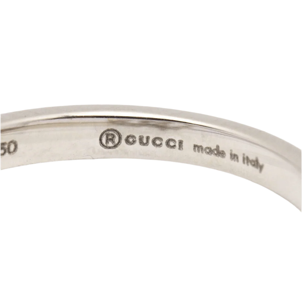Ring GUCCI "Running G" in white gold and diamonds - Image 3