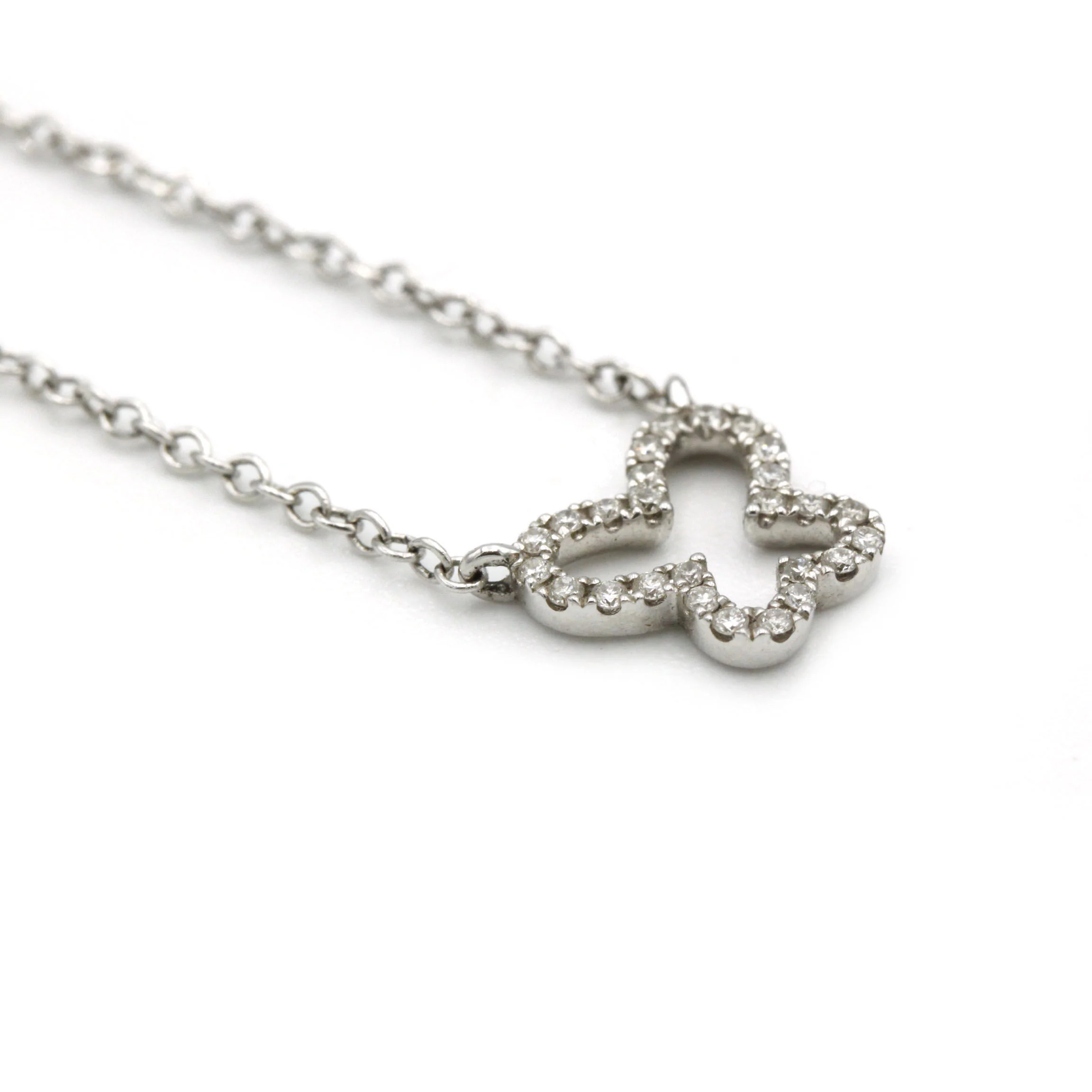 White gold and diamond necklace - Image 2