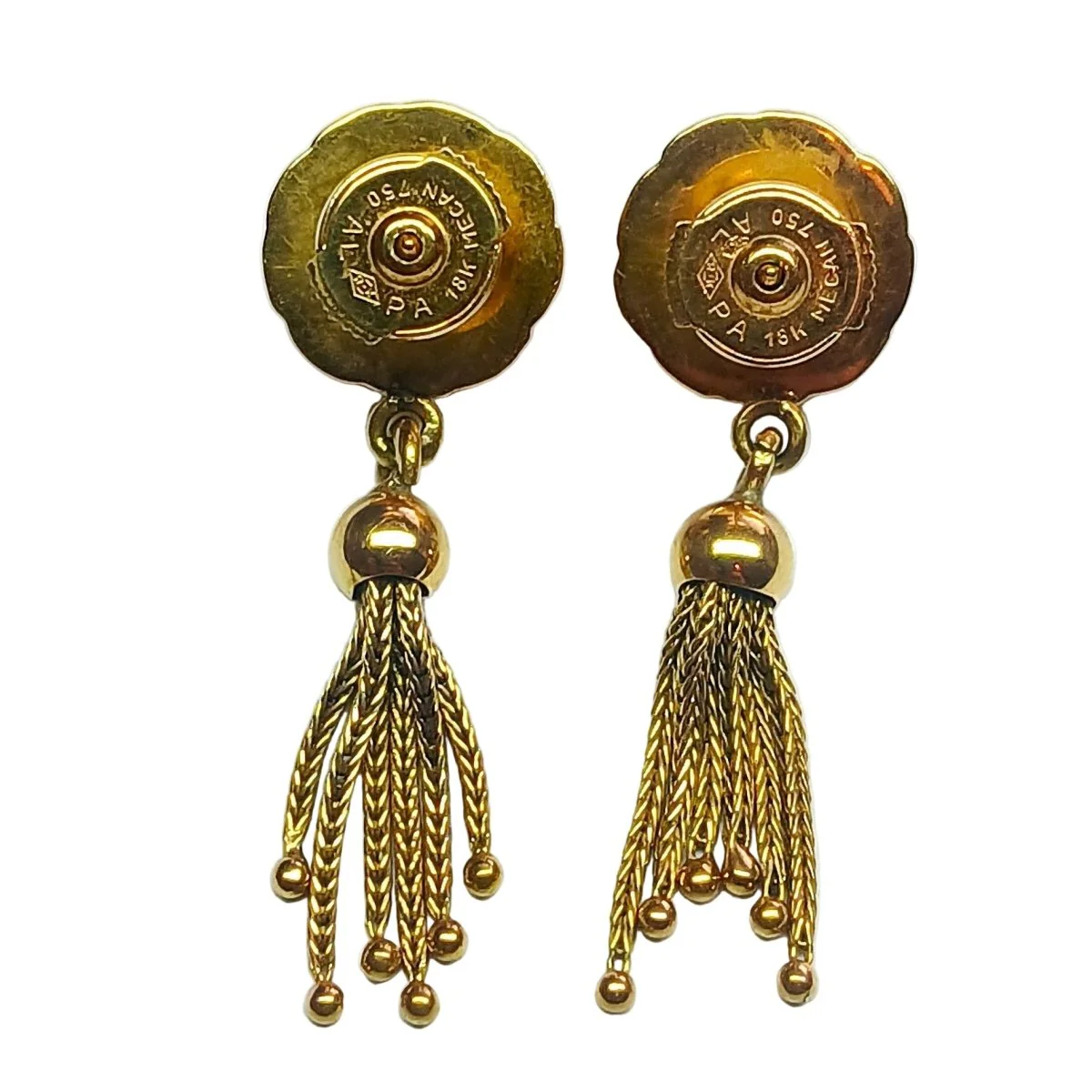 Earrings Hanging in yellow gold - Image 3
