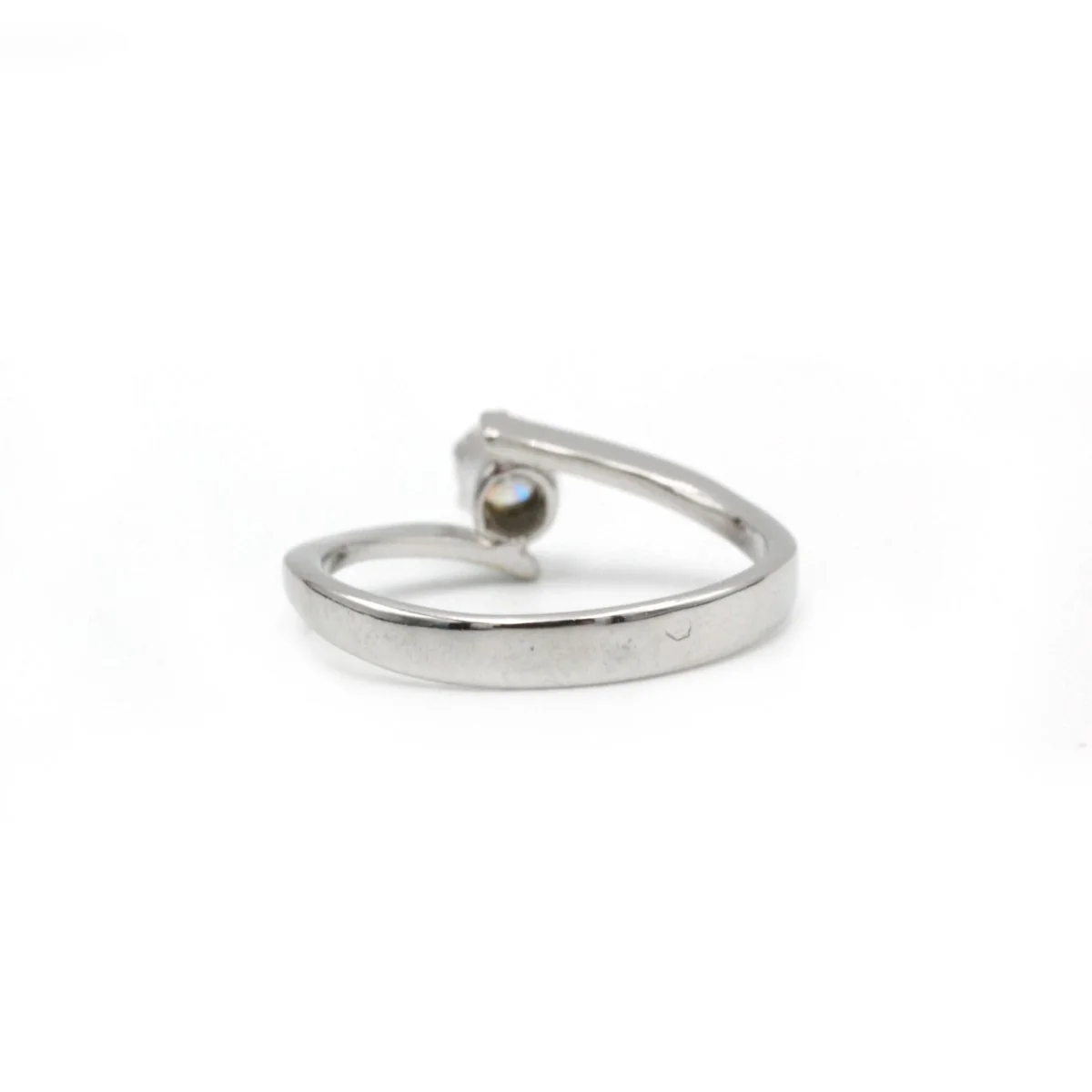 Ring Solitaire in white gold and diamond - Image 3