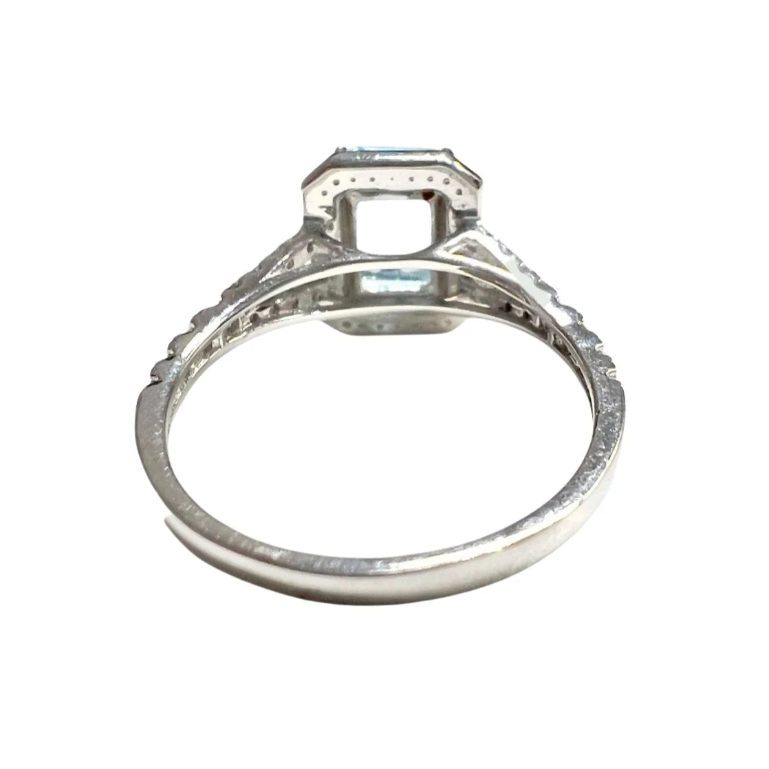 White gold, aquamarine and diamond ring - Image 3
