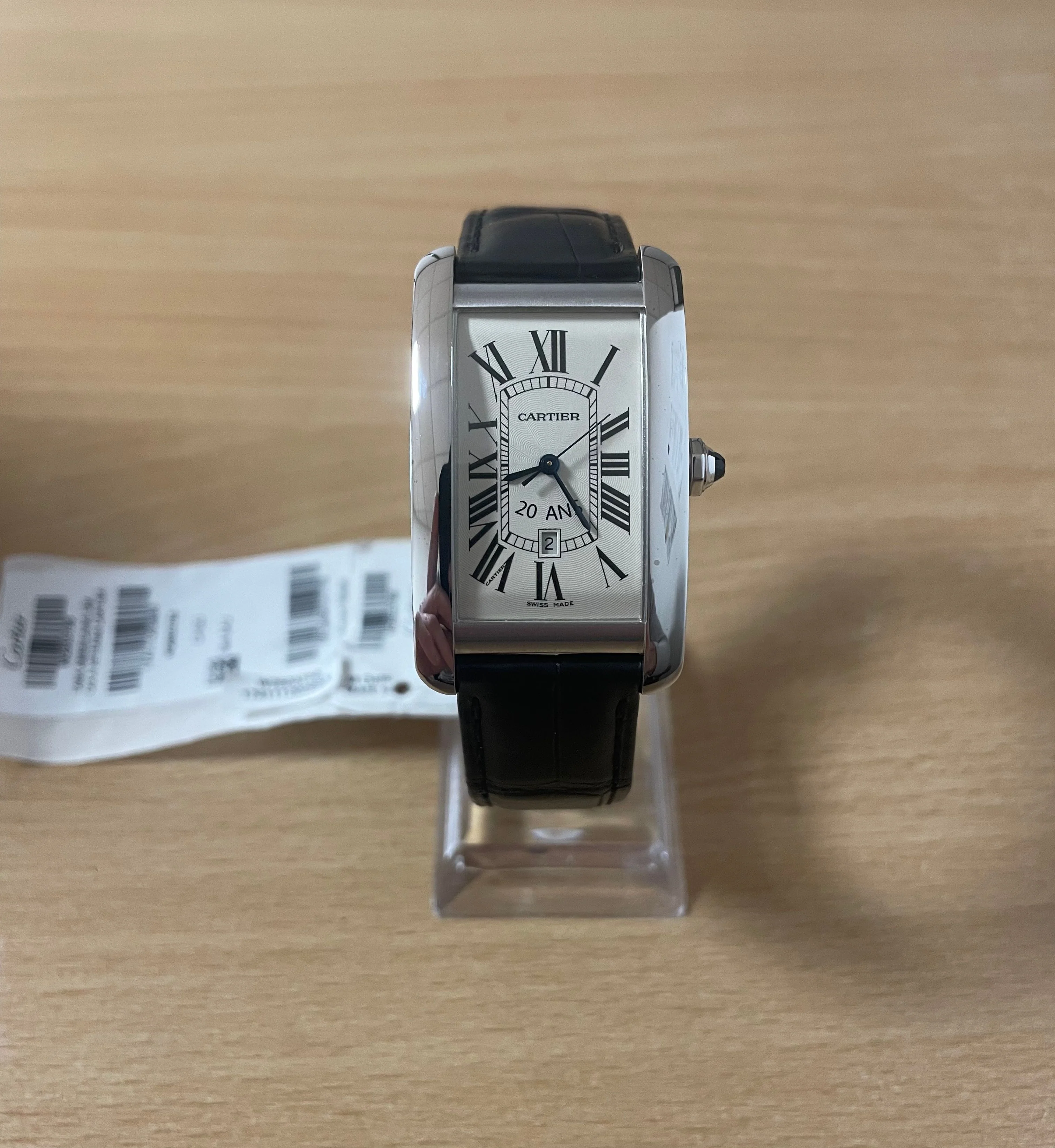 Watch CARTIER "American Tank GM" quartz in white gold - Image 5
