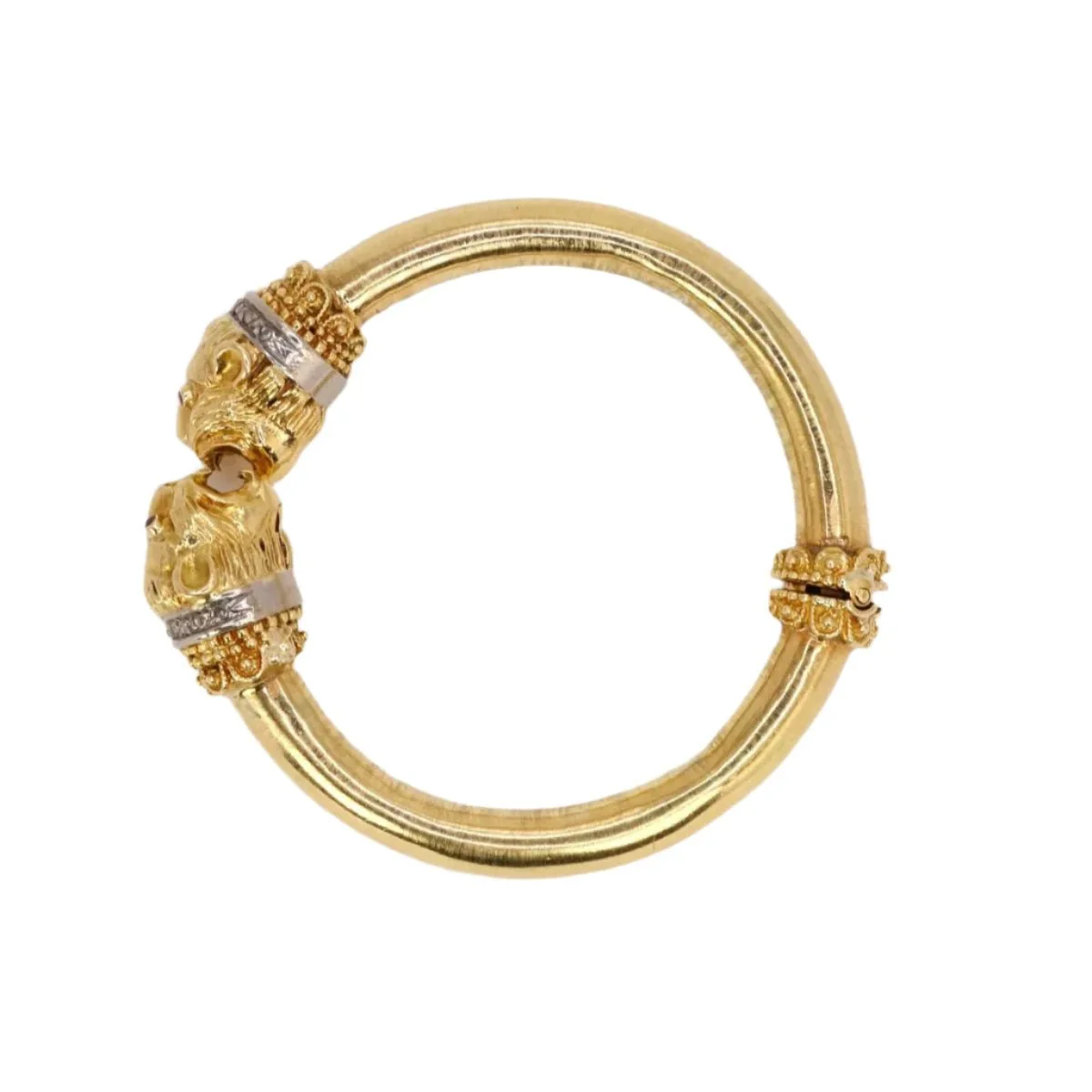ZOLOTAS “Feline Head” bracelet in yellow gold, rubies and diamonds - Image 6