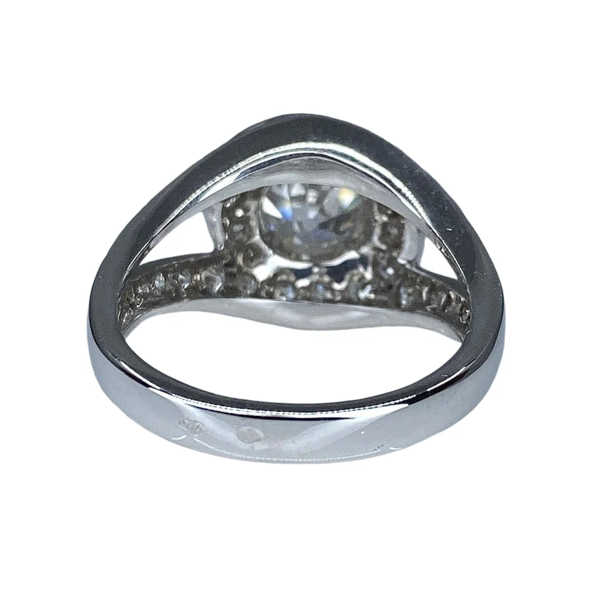 18k Gold Diamond Swirl Ring - Image 4