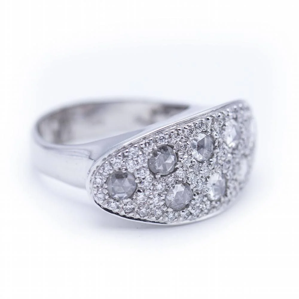 Ring at white gold with diamonds brilliant cut - Image 3