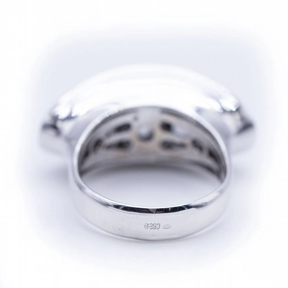 Ring at white gold with diamonds brilliant cut - Image 4