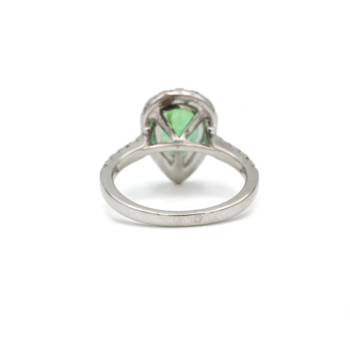 Ring - Gold, emerald & diamonds - Image 3