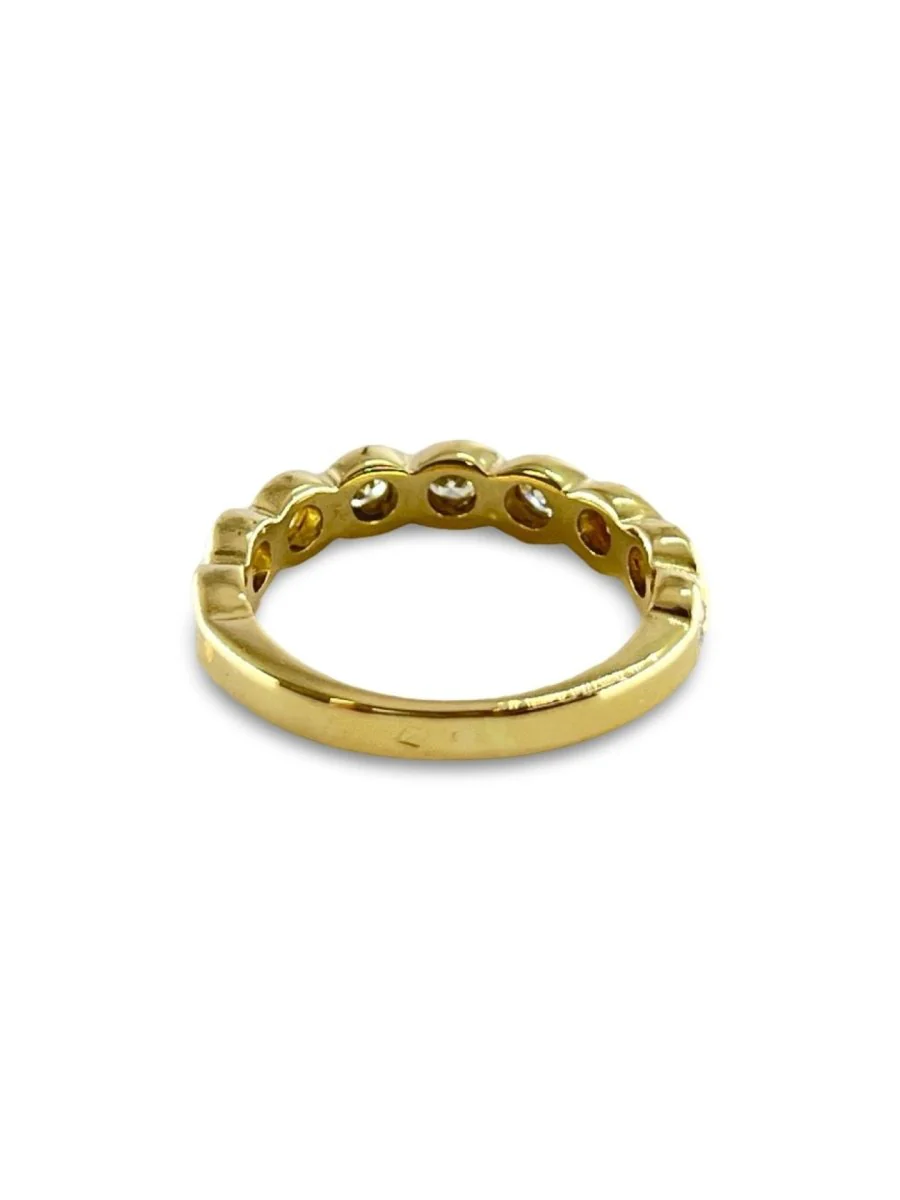 Gold and diamond half-eternity ring, 0.54 ct - Image 2