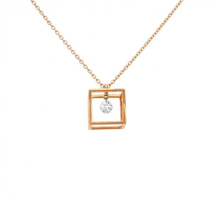 Barro rose gold diamond pendant