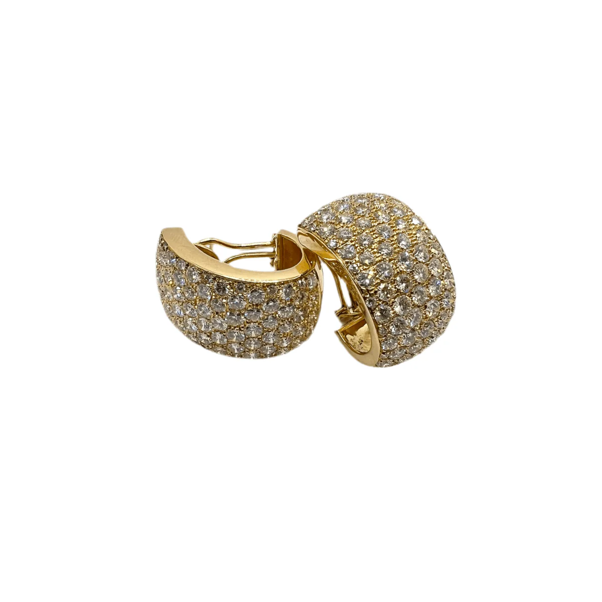 Earrings at yellow gold and diamonds - Image 5