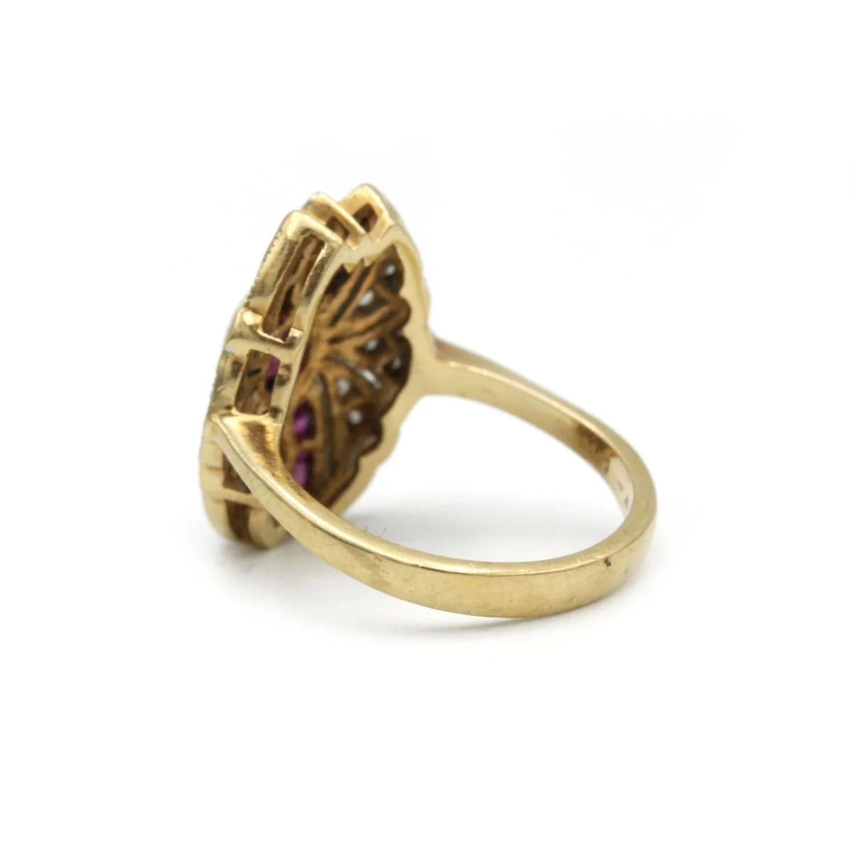 Ring - Yellow gold, rubies and diamonds - Image 5
