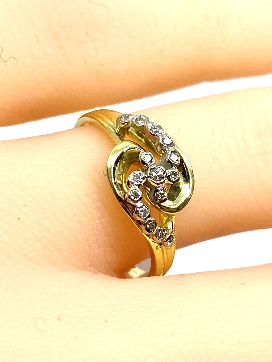 Ring in 18-carat gold and diamonds - Image 4