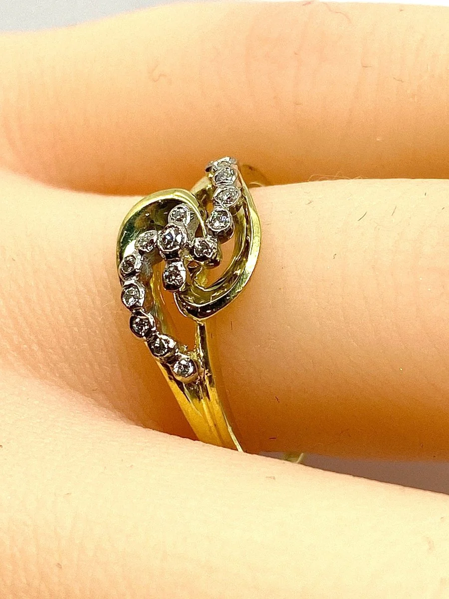 Ring in 18-carat gold and diamonds - Image 8