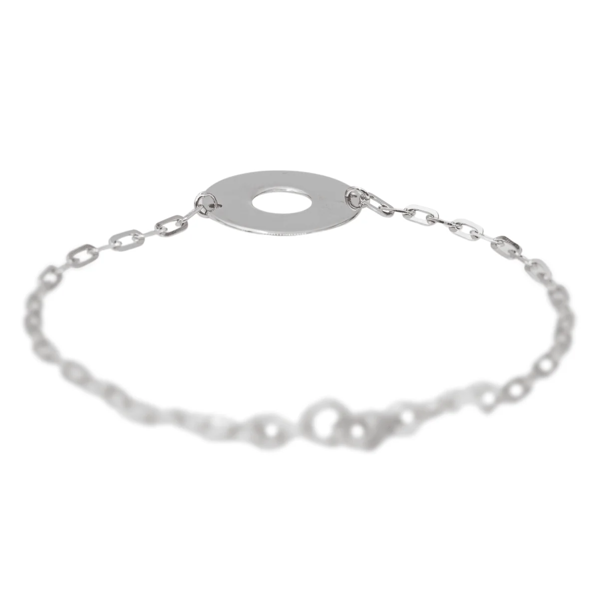 Link Bracelet in white gold - Image 3