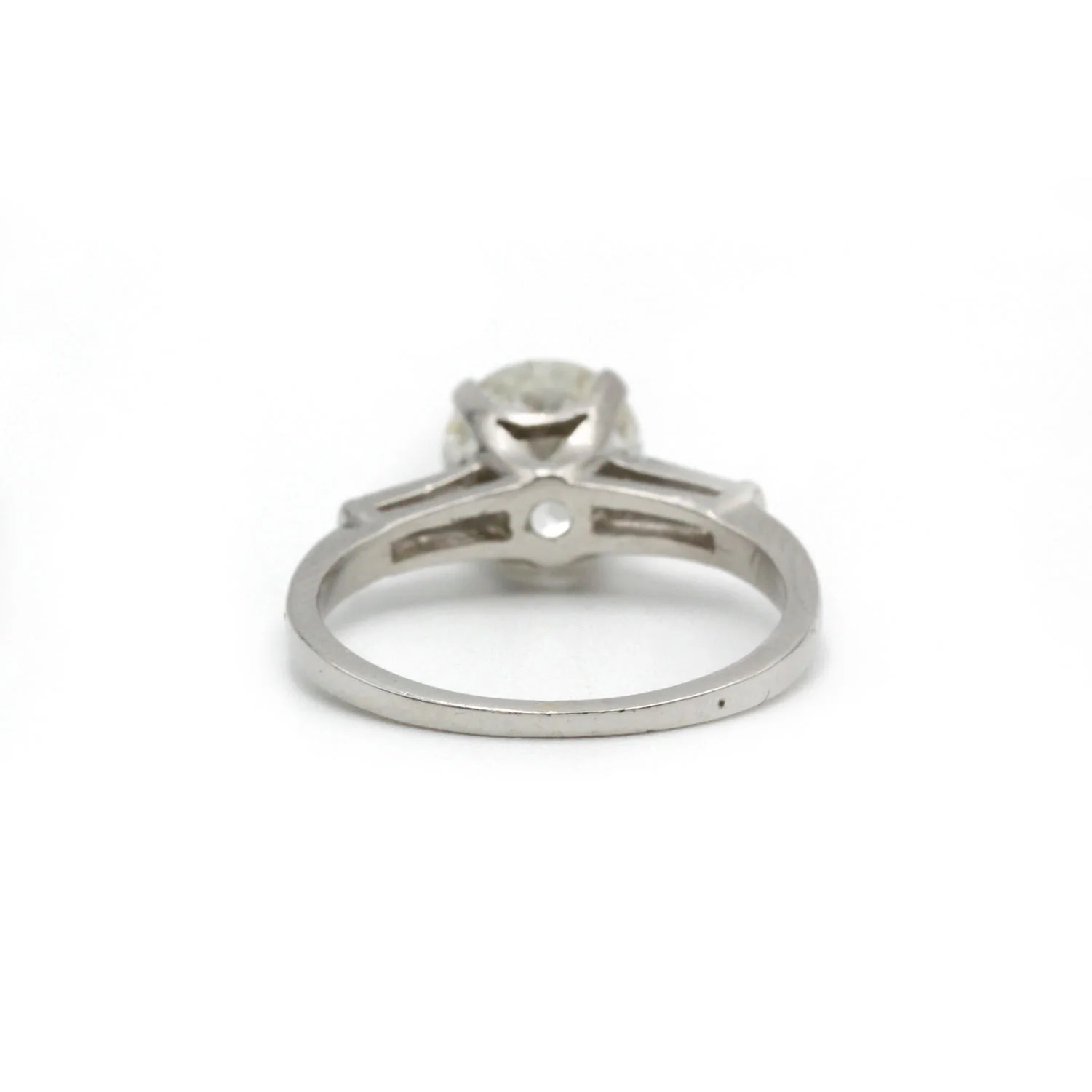 Ring Solitaire in paltinium and diamond - Image 5