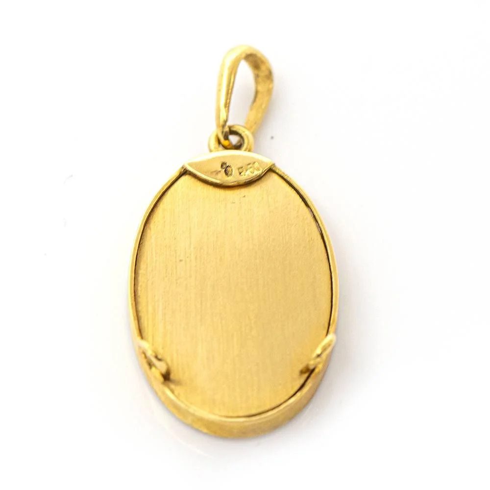 Pre-owned Montserrat Medal in gold and Enamel - Image 3