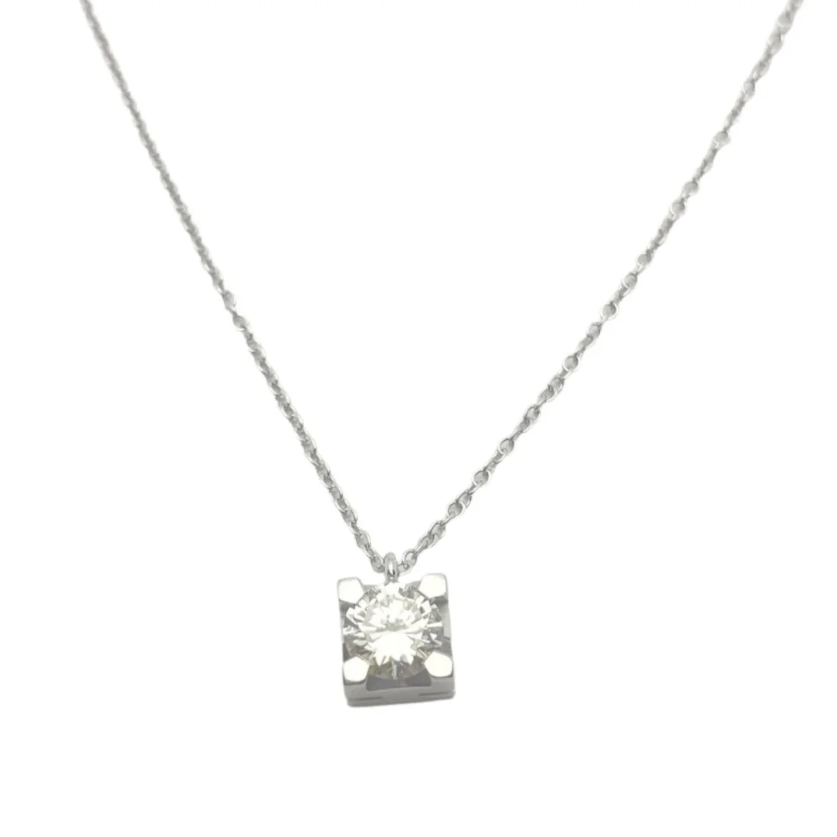 Necklace 18KT gold diamond natural 0.81 IGI certified