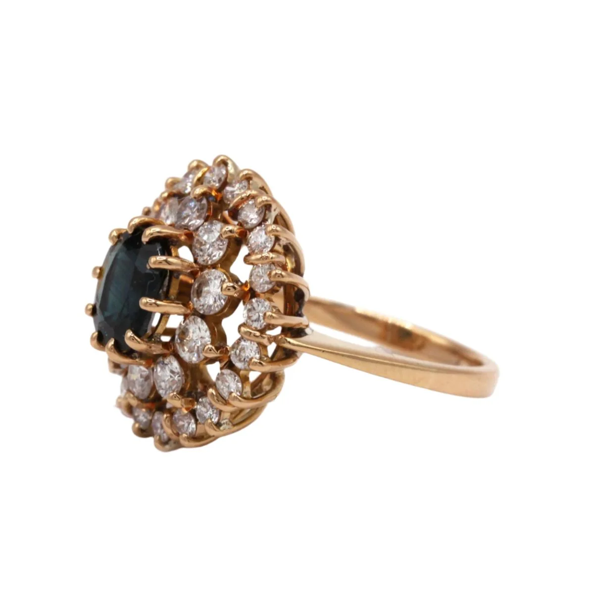 Ring - Gold, sapphire and diamonds - Image 2