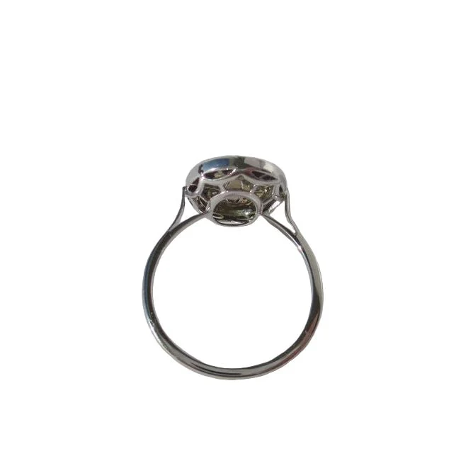 Pompadour ring in white gold, rubies and diamonds - Image 3