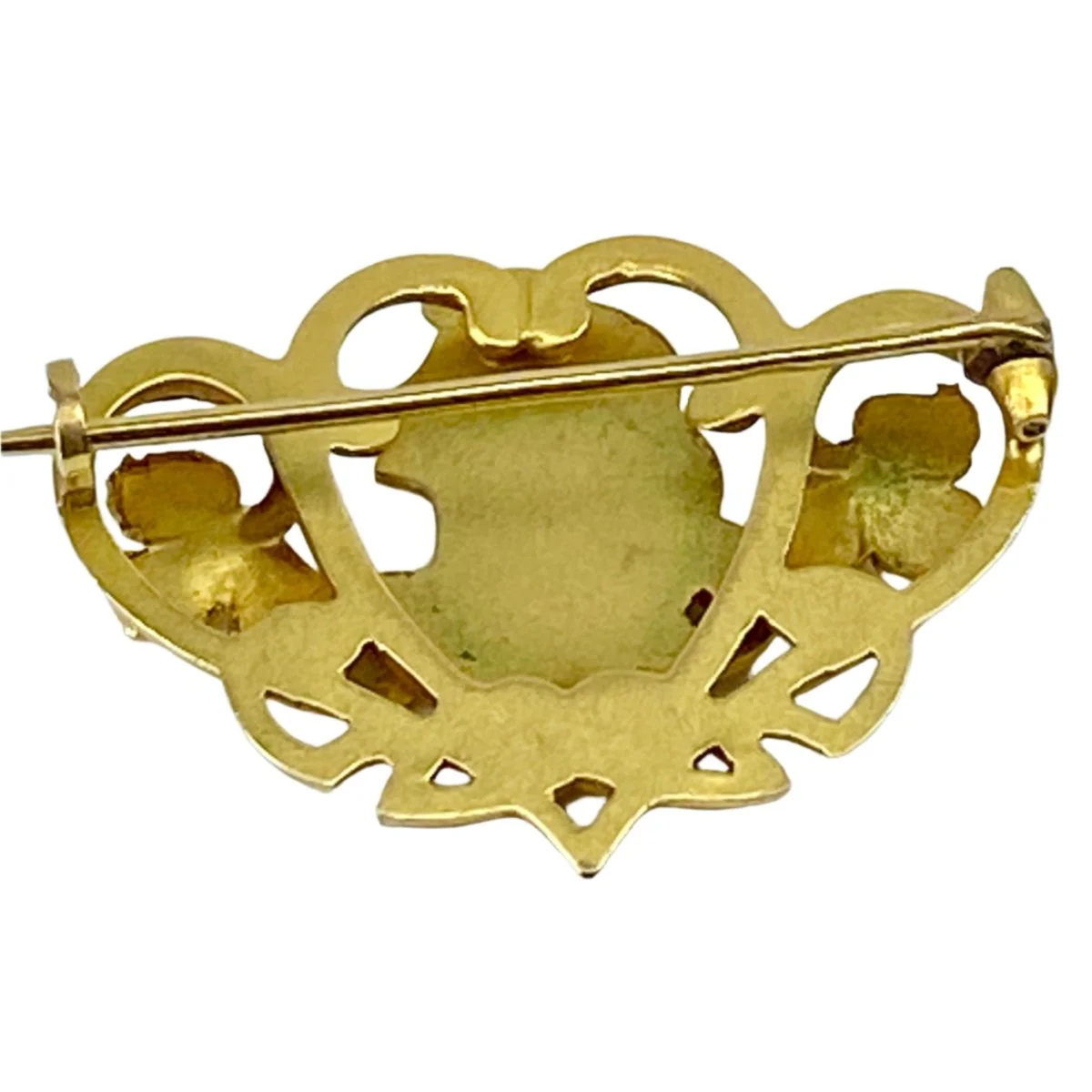 Brooch in yellow gold and diamonds - Image 3