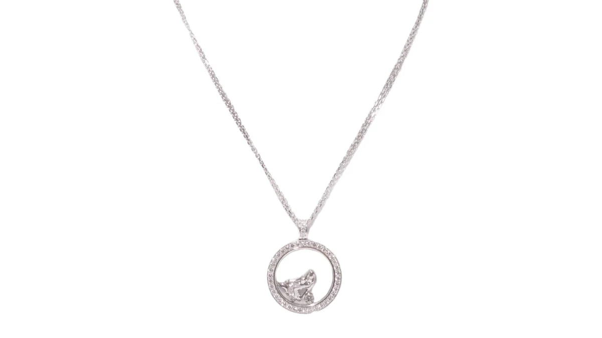 CHOPARD “Happy Diamonds” necklace in white gold and diamonds - Image 2