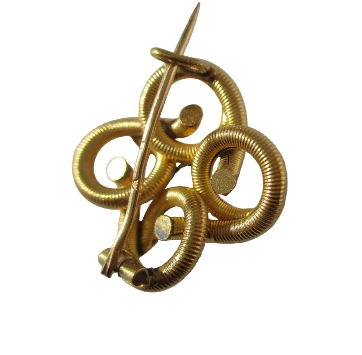 Yellow gold, Platinum and Diamond Brooch Pin - Image 3