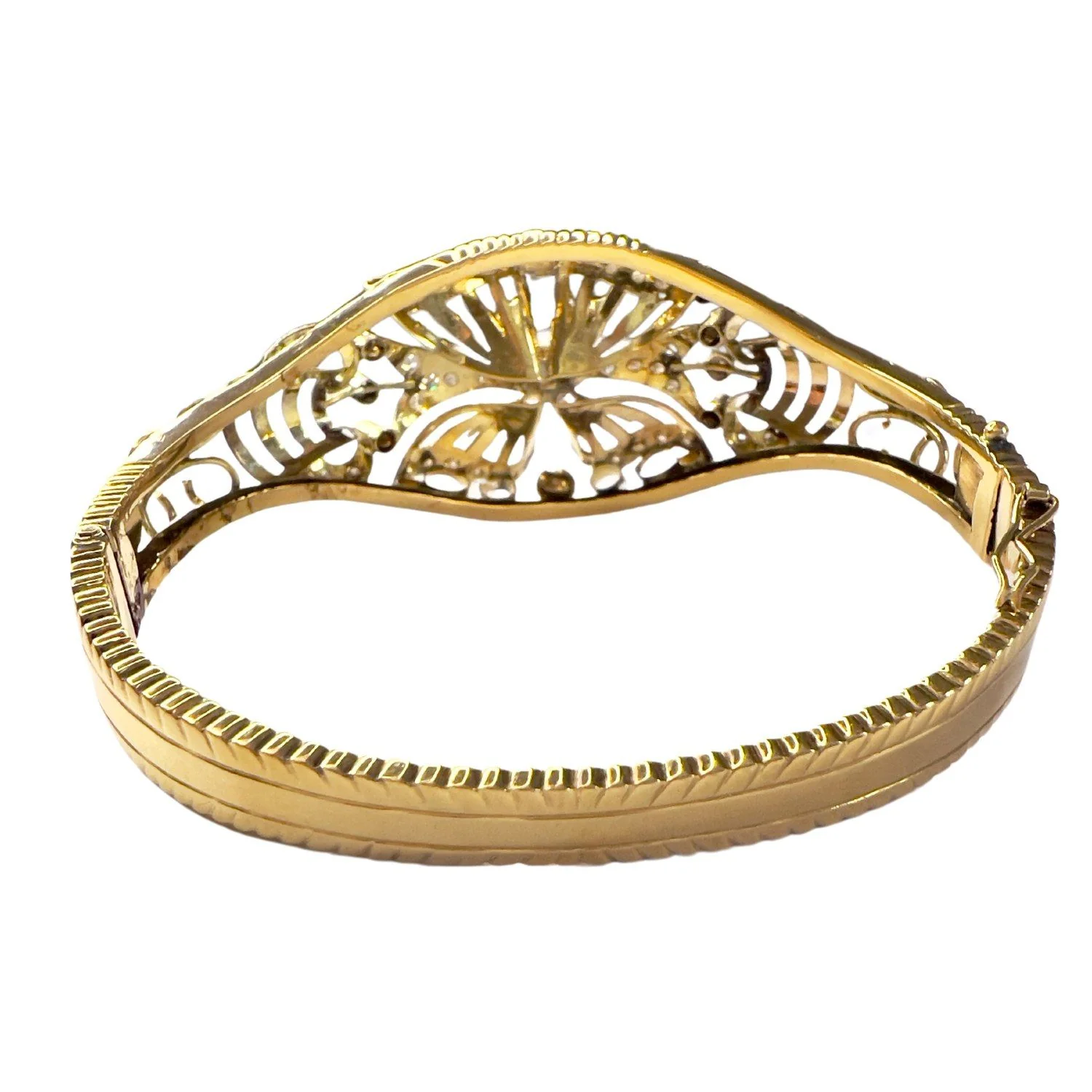 PULSERA ESTILO RETRO ÉPOCA 1945 de GOLD 18 kts with DIAMANTES and ESMERALDA - Image 4