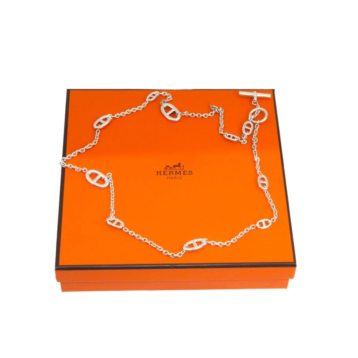 HERMÈS "Farandole" silver necklace - Image 5