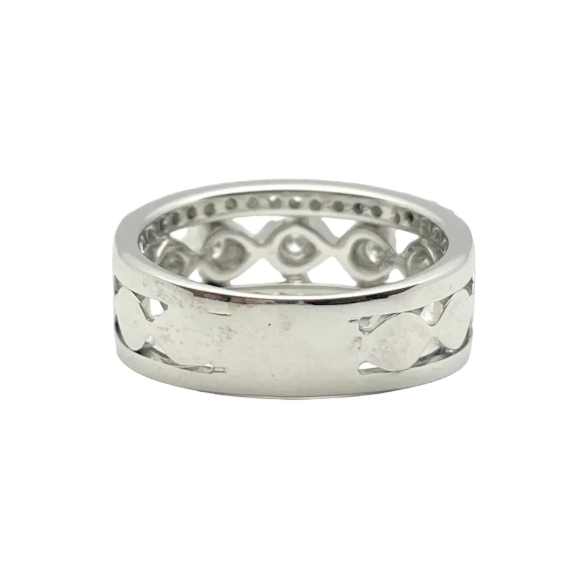 SALVINI Pavé Ring in white gold and diamonds - Image 3