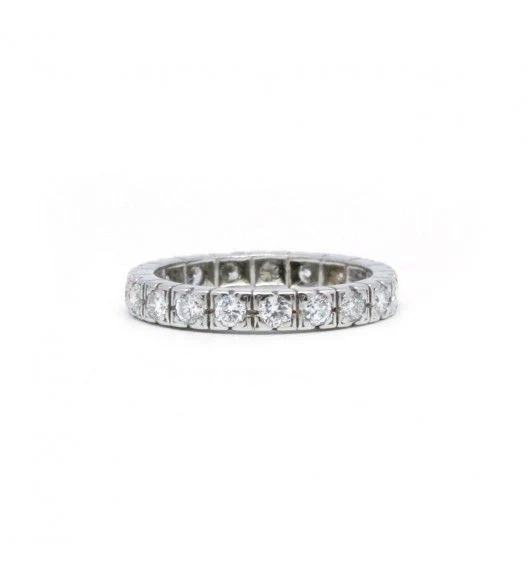 Alliance ring in platinum and diamonds