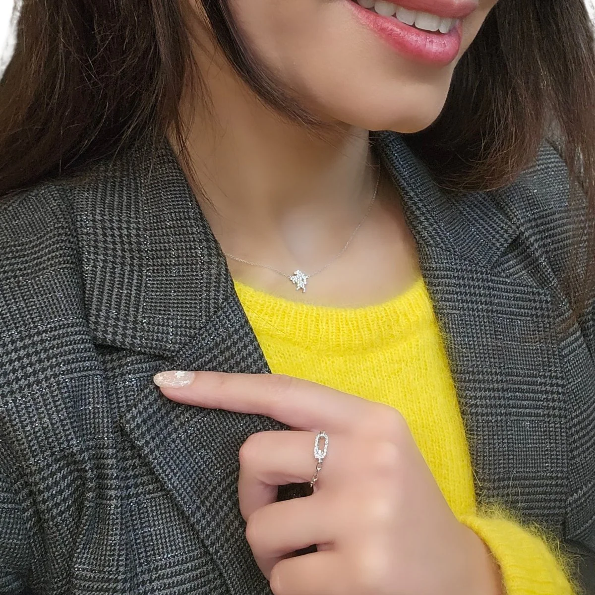 Messika "Move Link Multi" Ring in white gold and diamonds - EU53 - Image 4