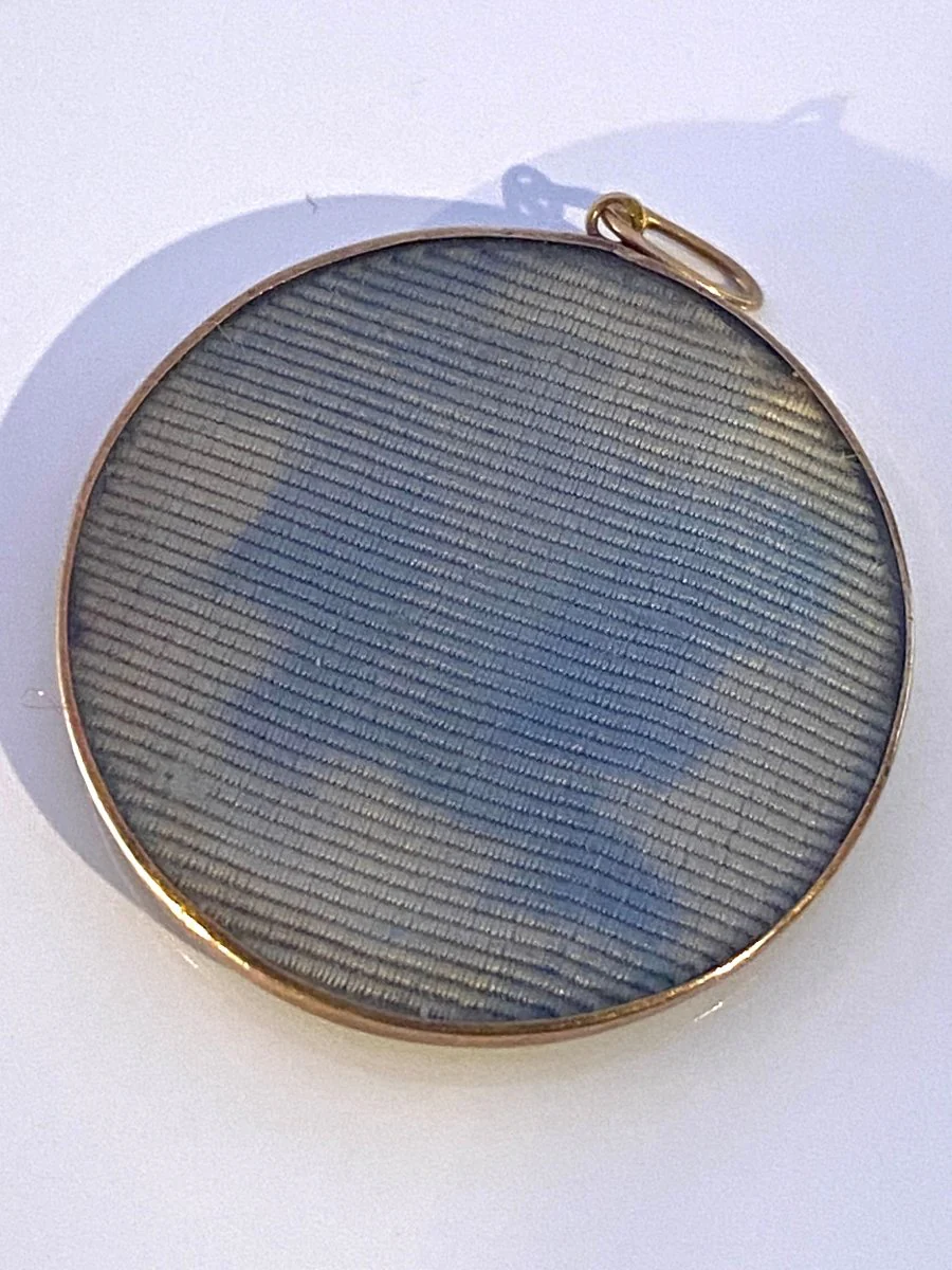 Gold pendant and Louis XVI miniature, 18th century period - Image 2