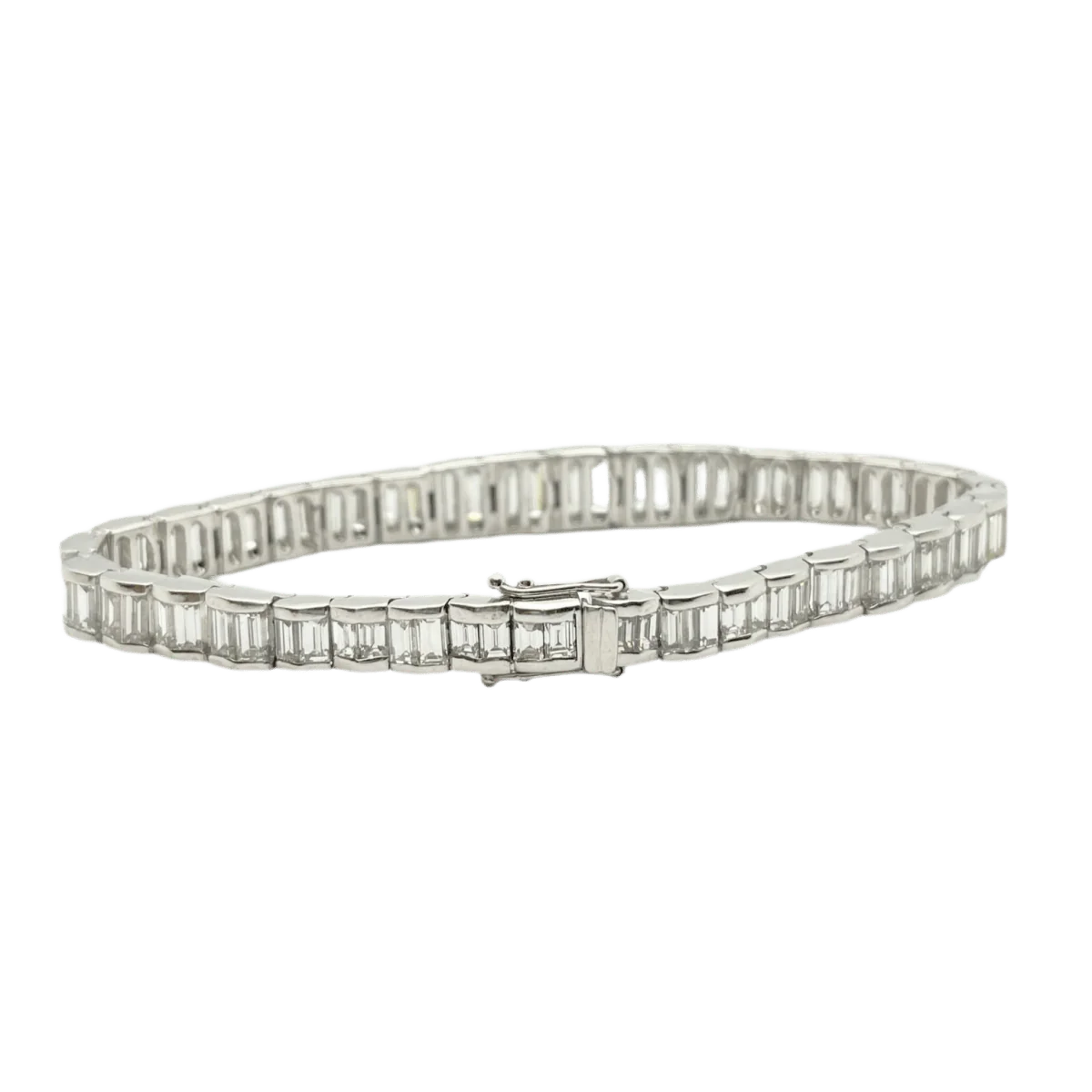 Bracelet at white gold and diamonds - Image 3