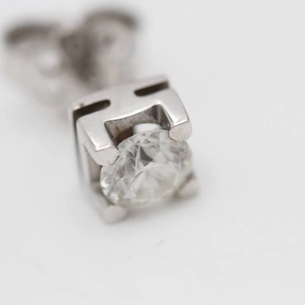 Earrings in white gold and diamonds - Image 3