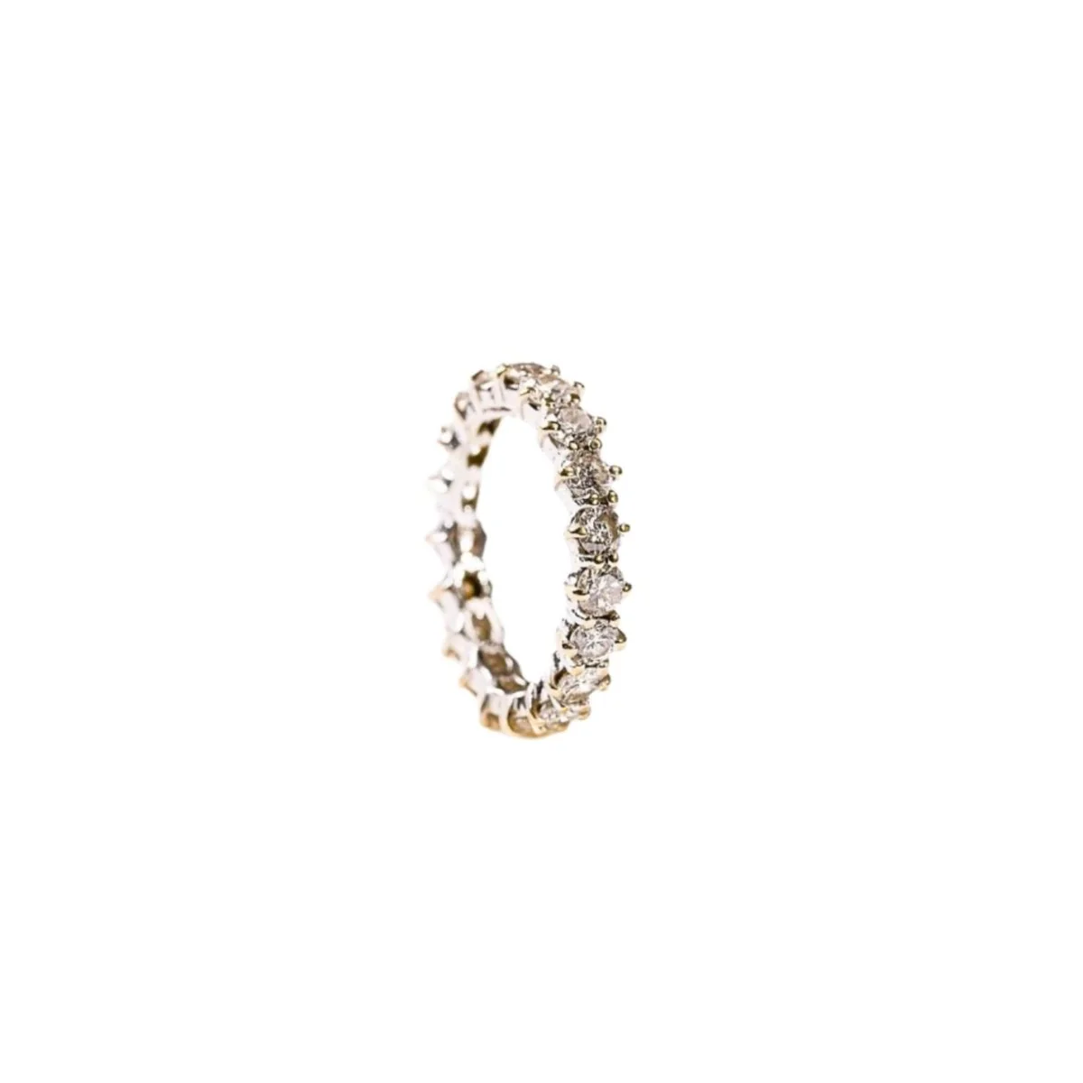 Ring Alliance in yellow gold, white gold and diamonds